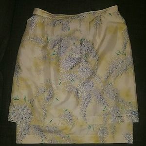 Thierry Mugler vintage couture 2-layer midi skirt.